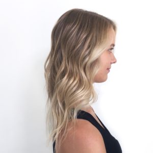 Balayage and blonde foils