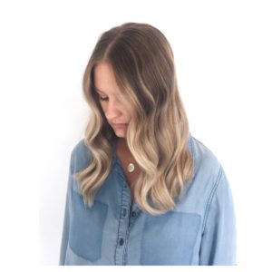 Blonde easycare balayage