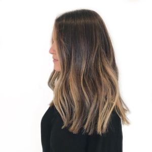 Natural Balayage on dark hair