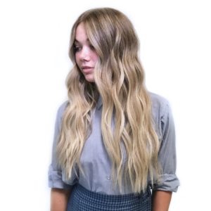 Blonde balayage colour