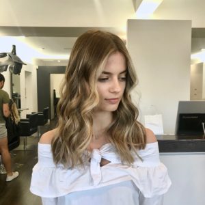balayage on light brown hair