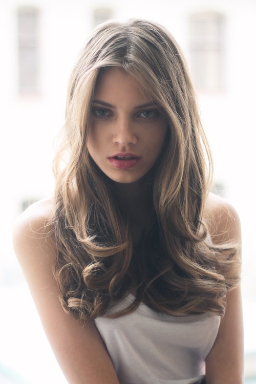 Blonde long hair cute sensual