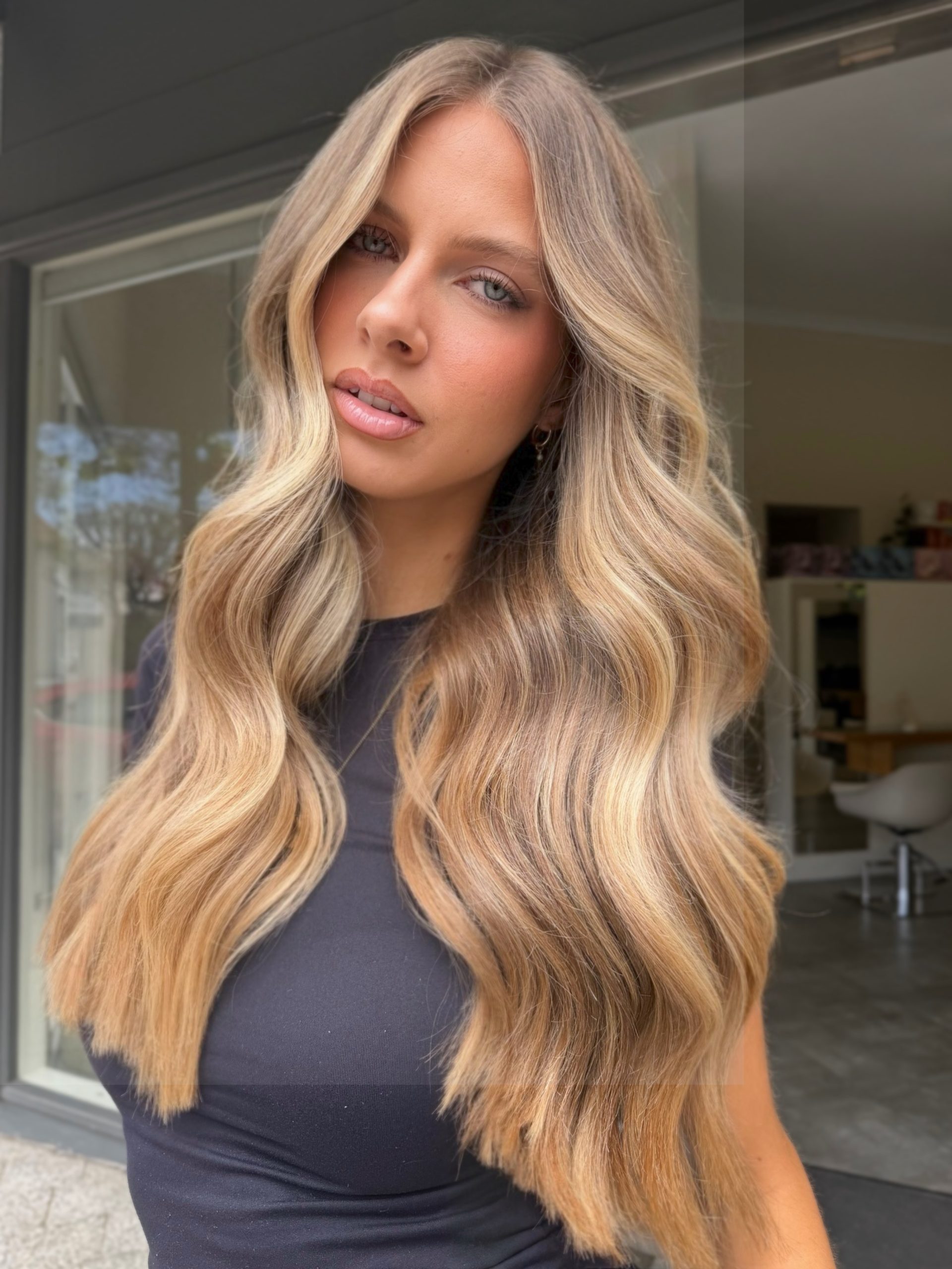 honey balayage hair colour Adelaide